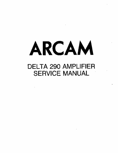 ARCAM Delta 290 Integrated amplifier with remote control.